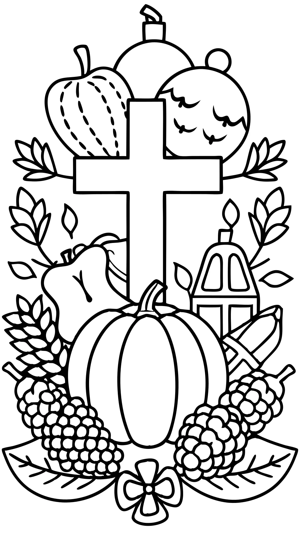 christian thanksgiving coloring pages